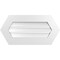 Ekena Millwork Half Round Surface Mount PVC Gable Vent: Functional, w/ 3-1/2"W x 1"P Standard Frame, 30"W x 15"H GVPHR30X1501SF - alternate 1